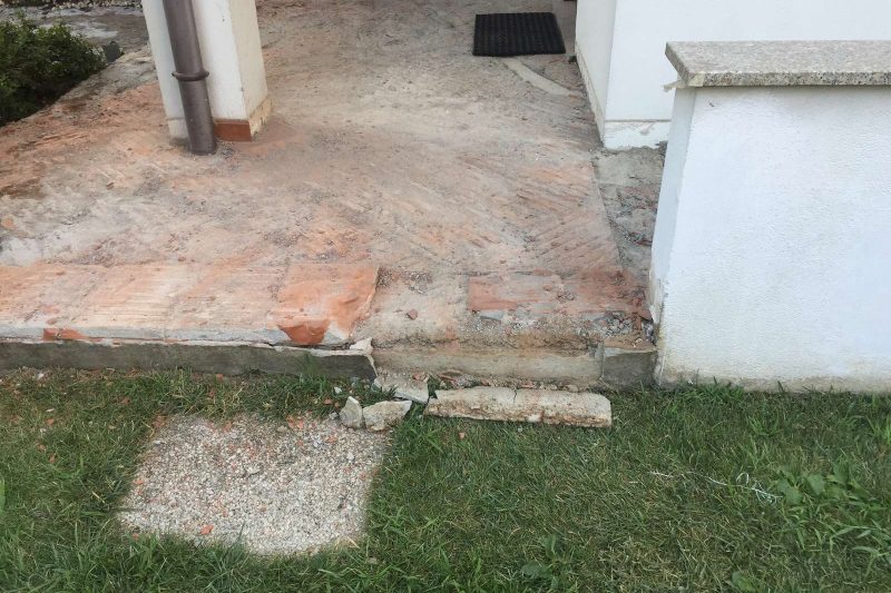Impermeabilizzazione patio in villa privata